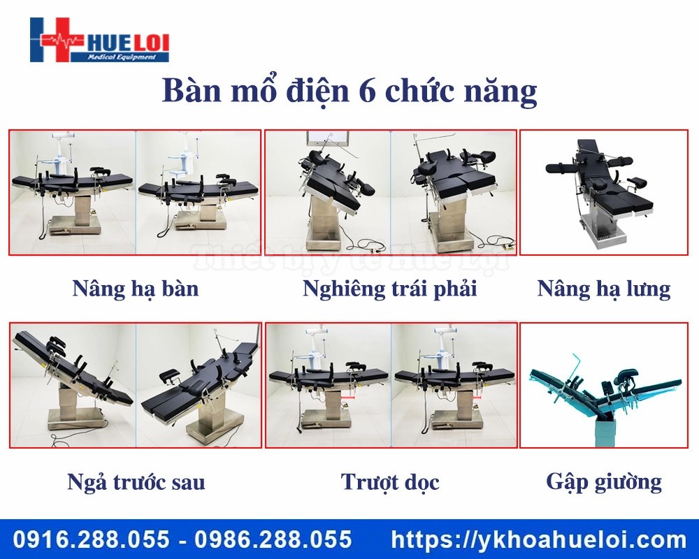 Bàn mổ bằng điện đa chức năng cao cấp