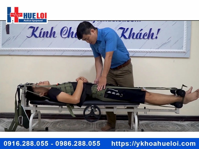 Giường kéo giãn cột sống lưng và cổ