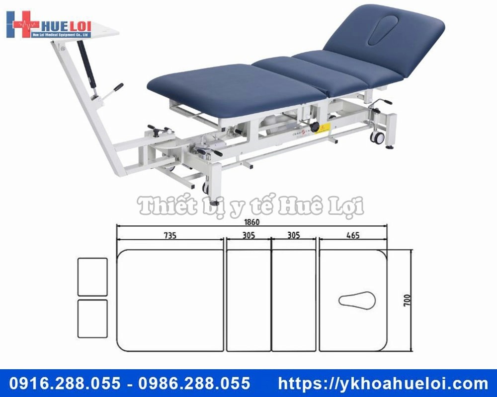 Giường kéo giãn cột sống cao cấp CY-C101F