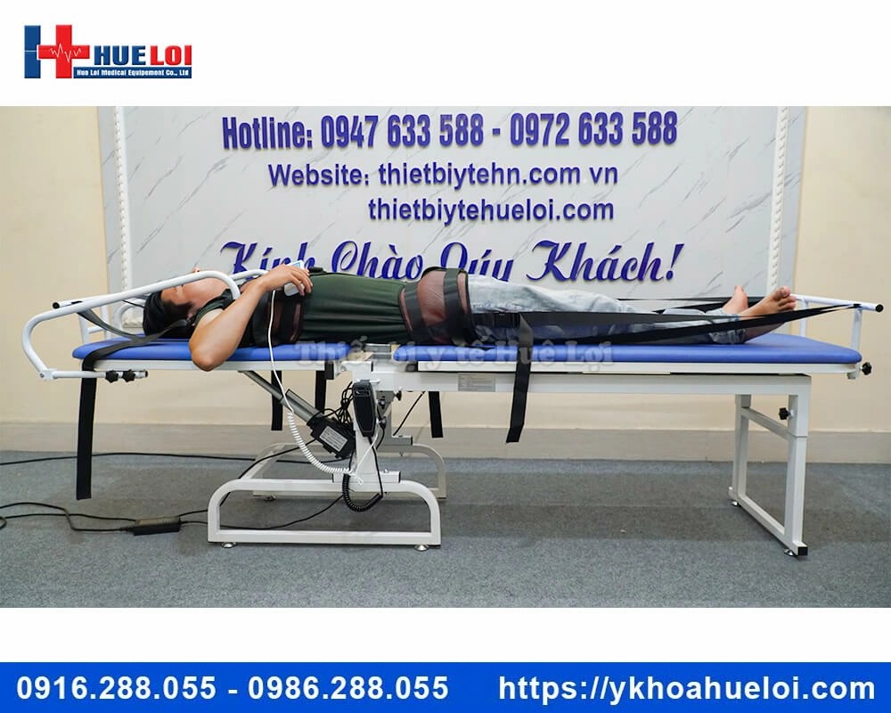 Giường kéo giãn cột sống lưng cổ bằng điện YP-2009K1