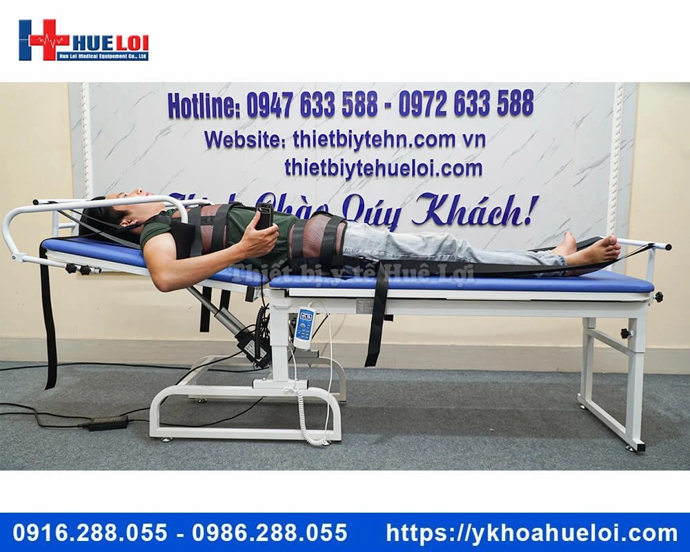 Giường kéo giãn cột sống lưng cổ bằng điện YP-2009K1