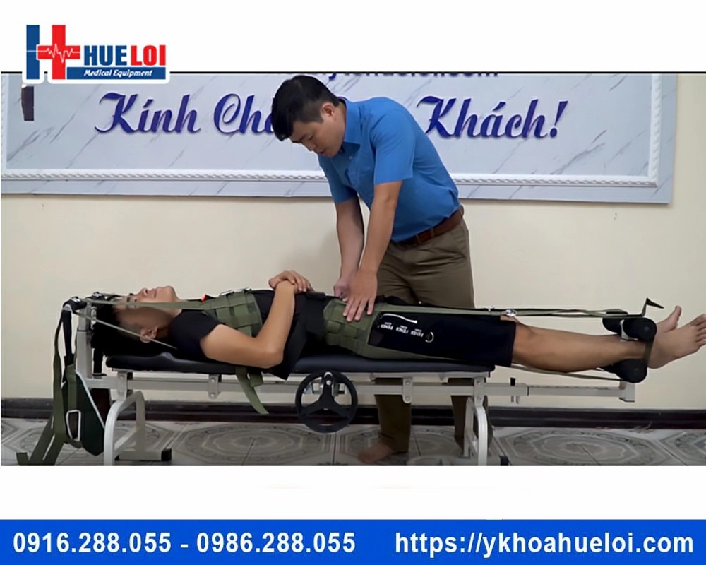 Giường kéo giãn cột sống lưng cổ