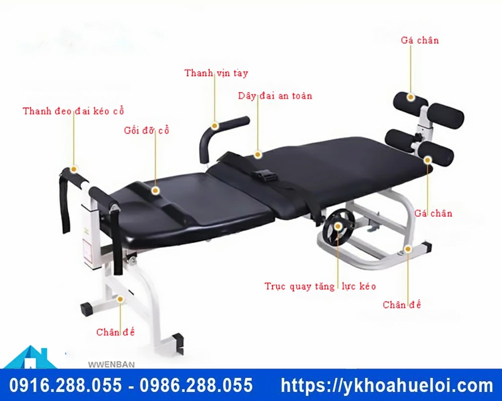 Giường kéo giãn cột sống lưng cổ