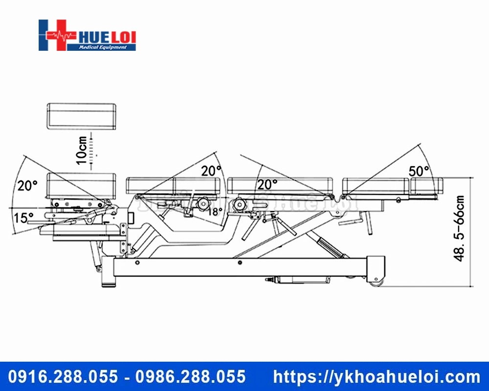 giường nắn chỉnh cột sống toàn thân EL08B