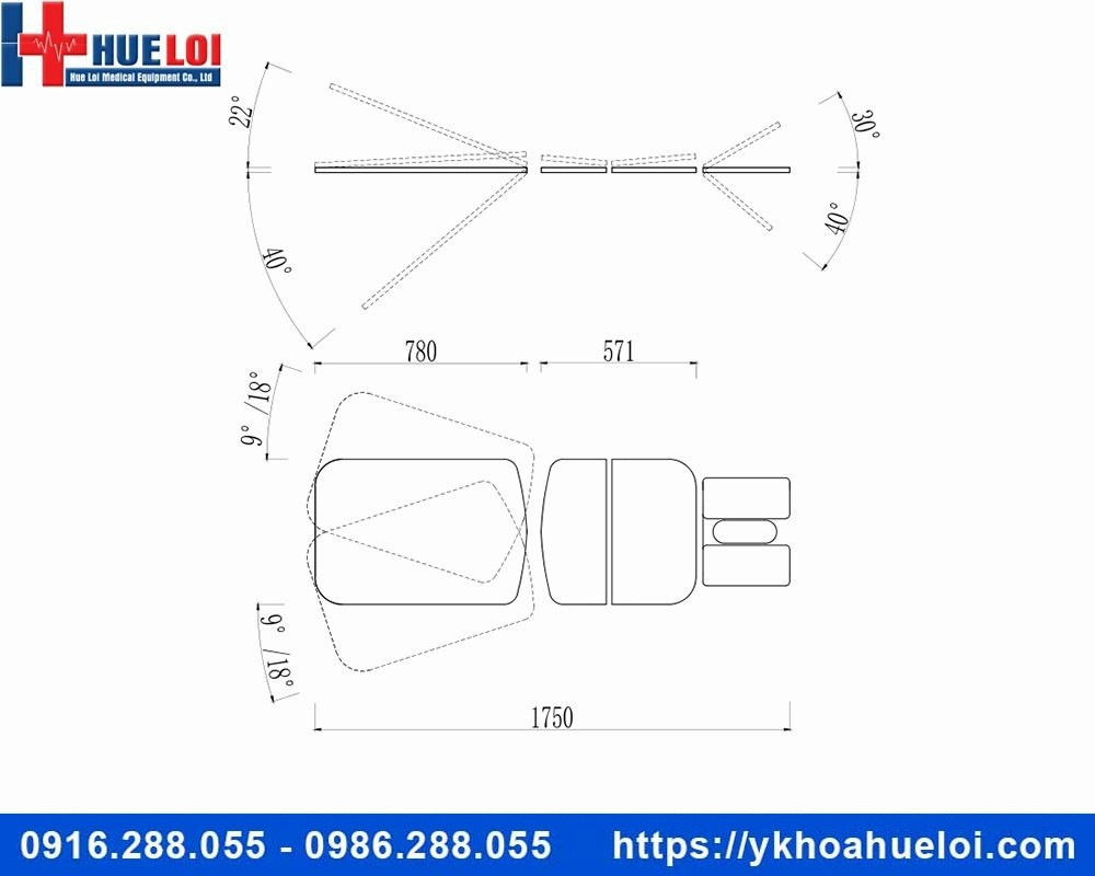 Giường tác động cột sống cao cấp FairWorth 380