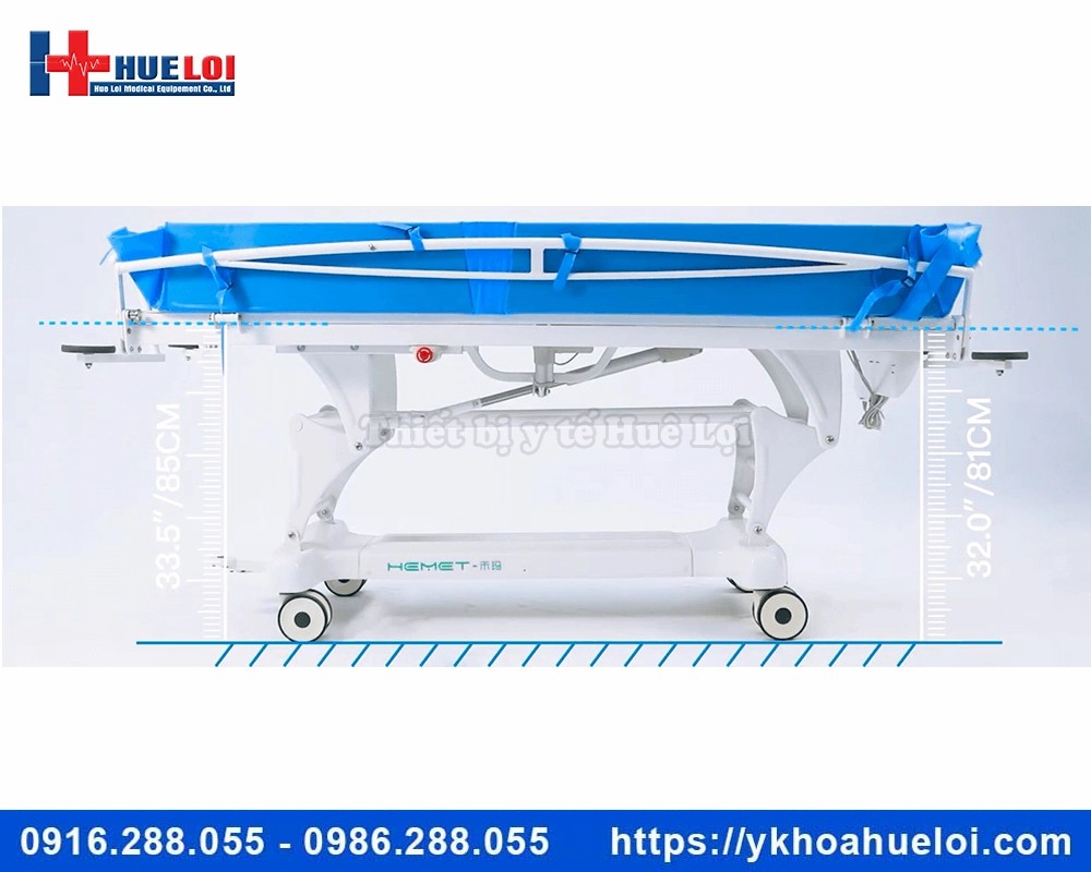 Giường tắm cho bệnh nhân nằm tại chỗ