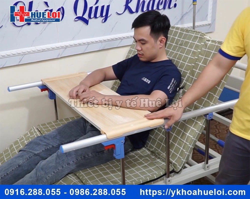 Giường y tế đa năng hạ chân to