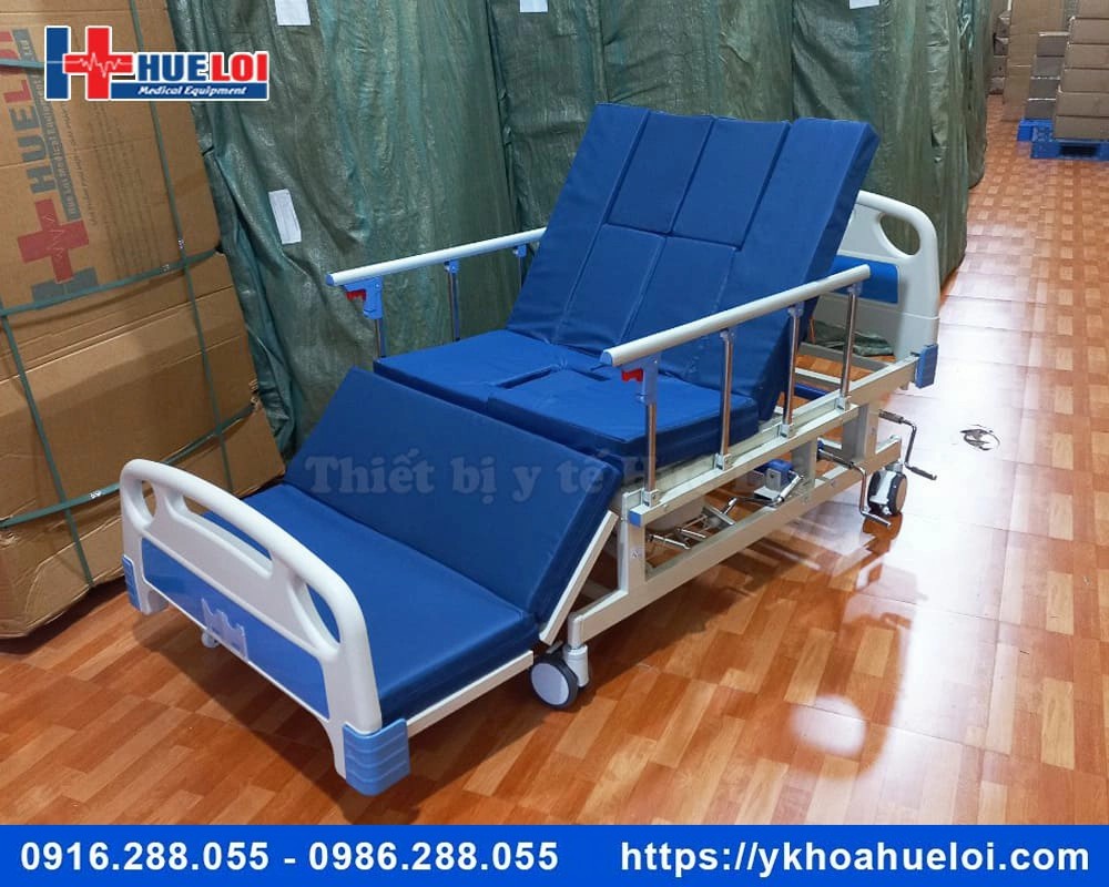 Giường y tế đa năng hạ chân góc to