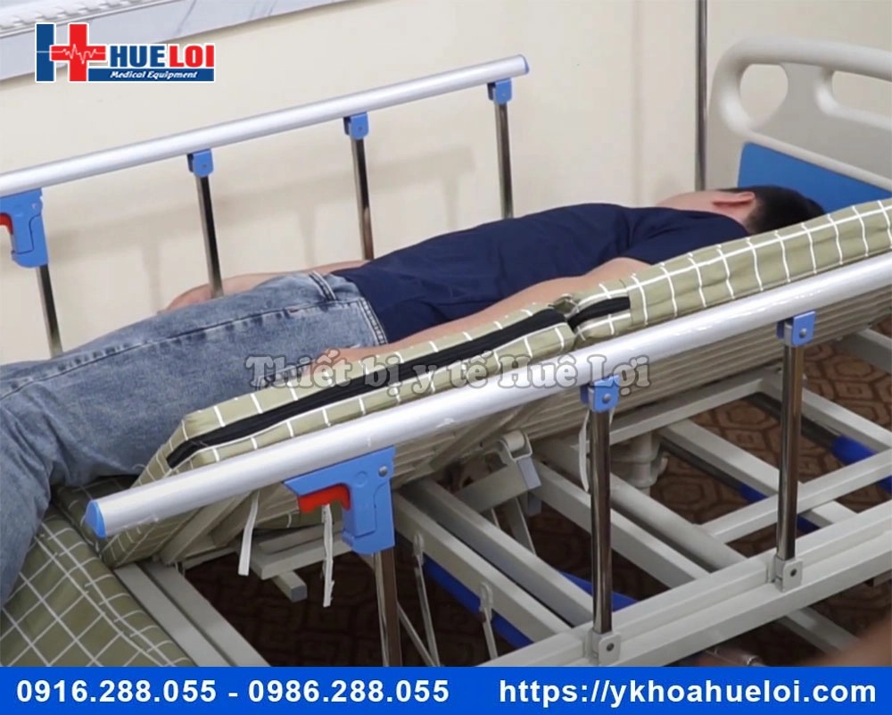 Giường y tế đa năng hạ chân góc to