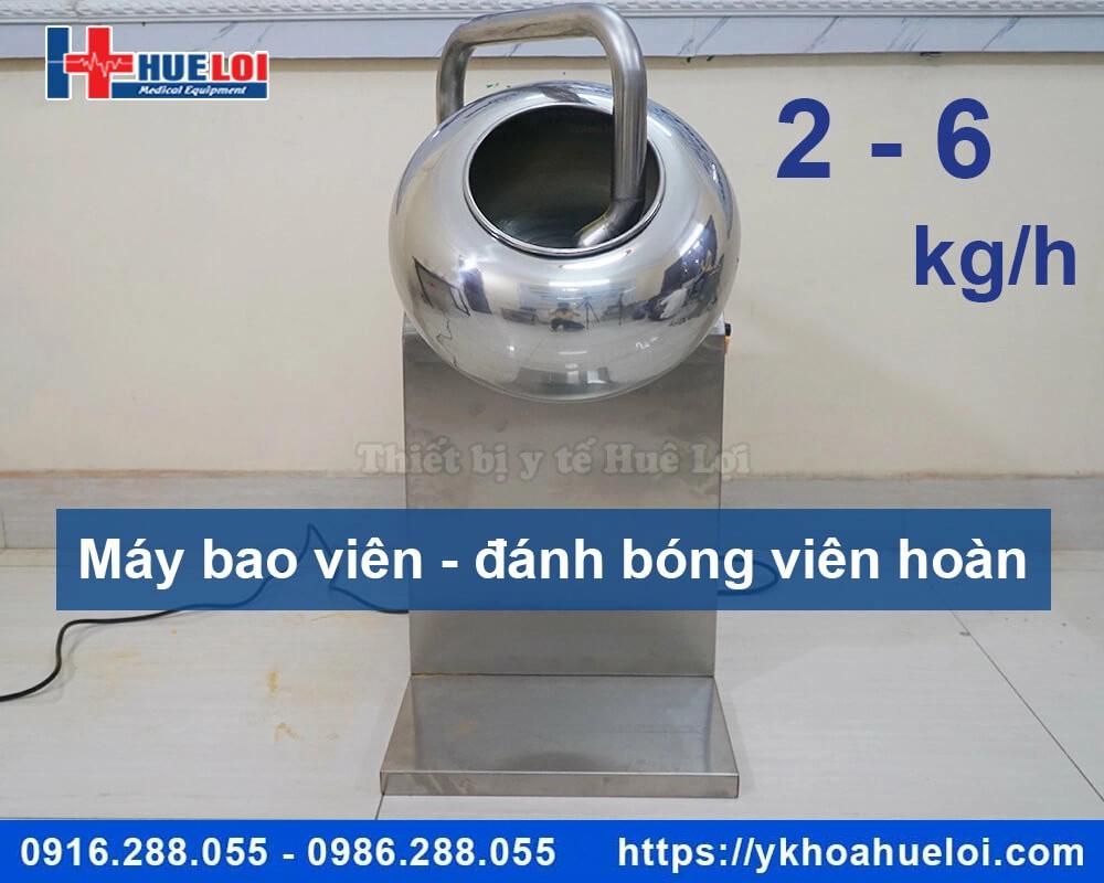 Máy bao viên và đánh bóng viên hoàn tự động