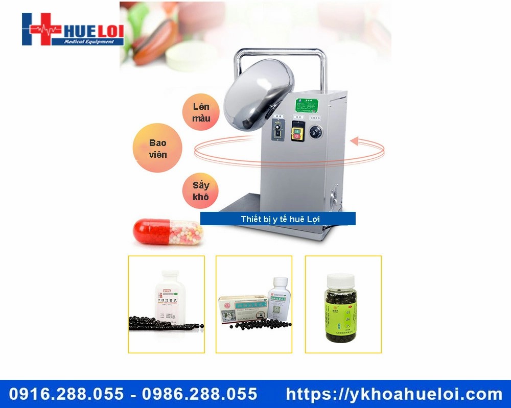 Máy bao viên và đánh bóng viên hoàn tự động