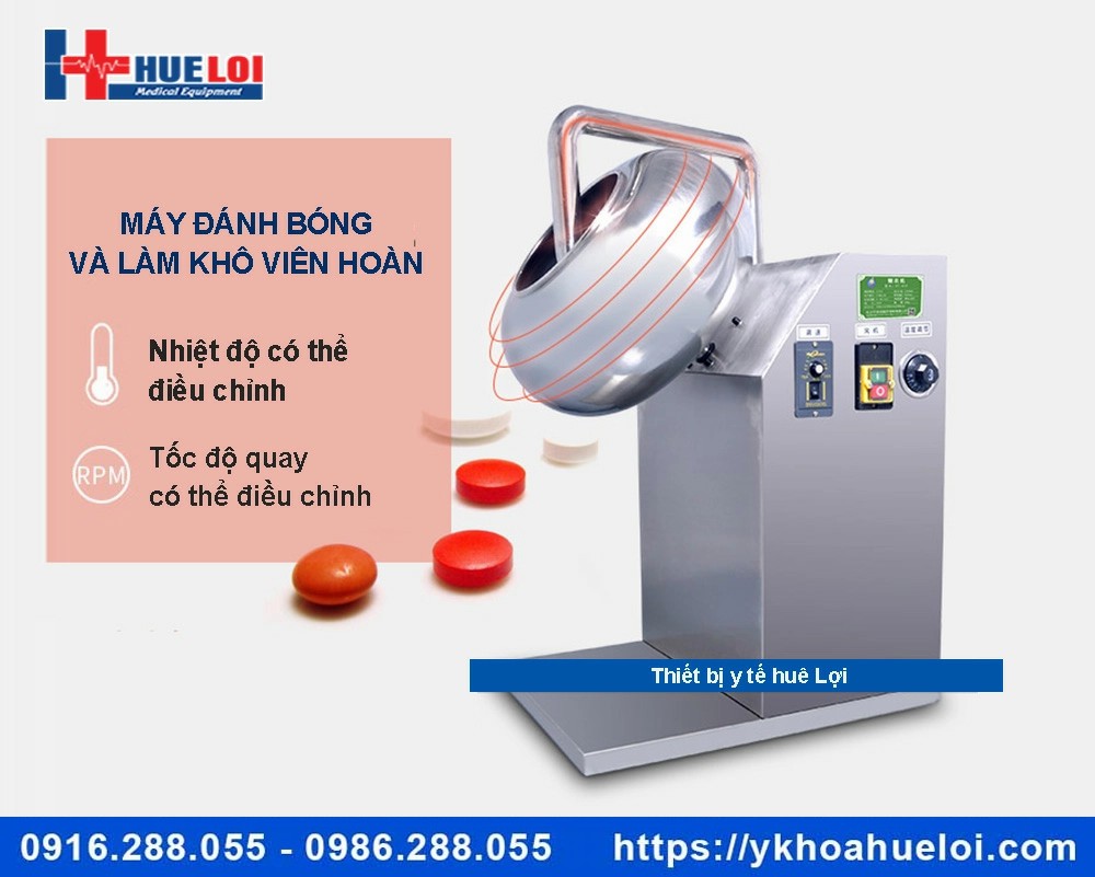 Máy bao viên và đánh bóng viên hoàn tự động