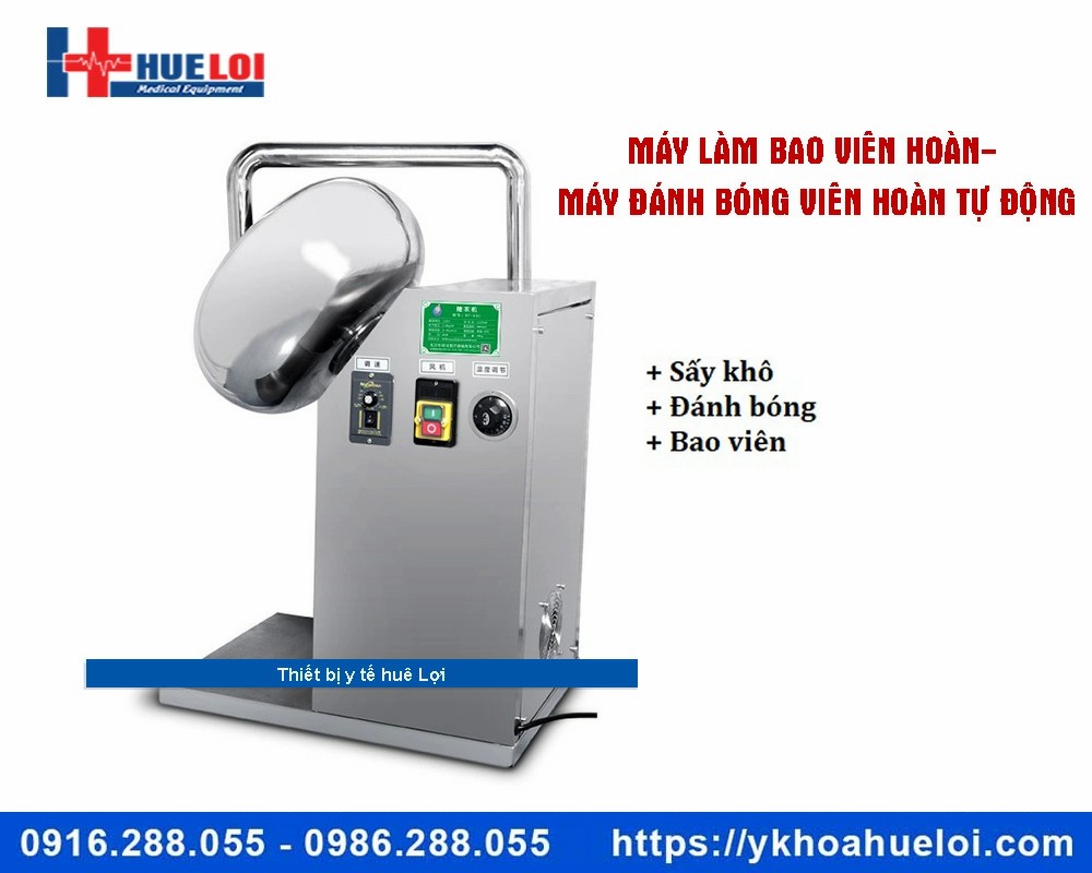 Máy bao viên và đánh bóng viên hoàn tự động