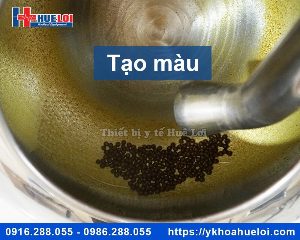 Máy bao viên và đánh bóng viên hoàn tự động