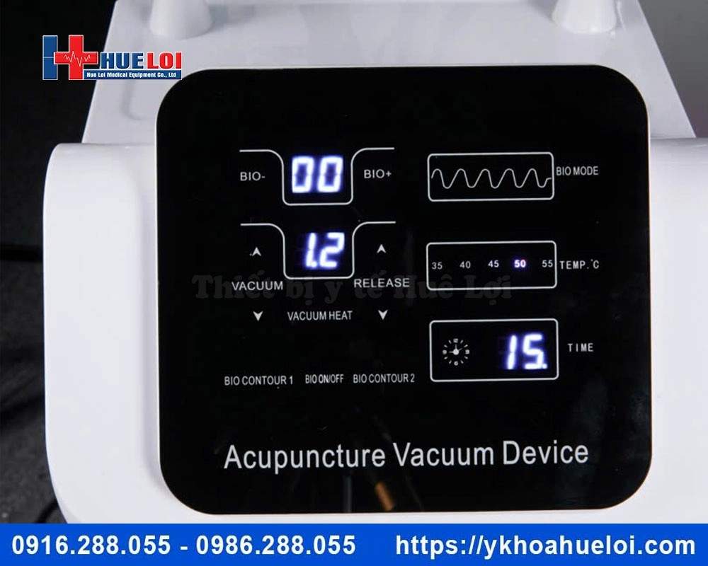 Máy điện châm ko kim kết hợp giác hút