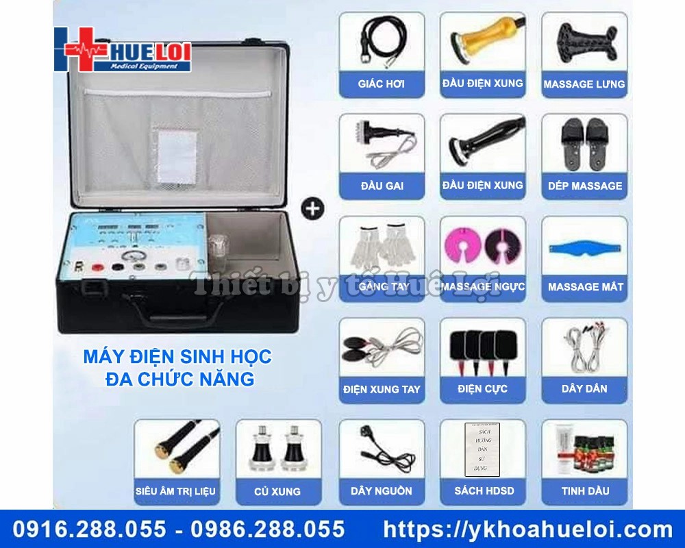 Máy điện sinh học tích hợp siêu âm trị liệu