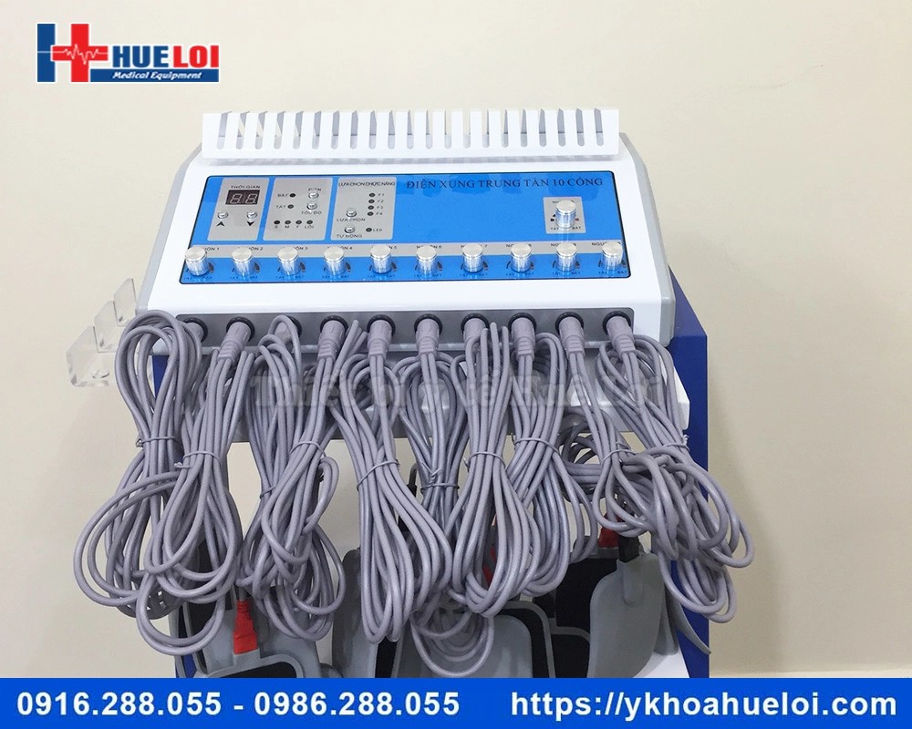 Máy điện xung 10 cổng trị liệu