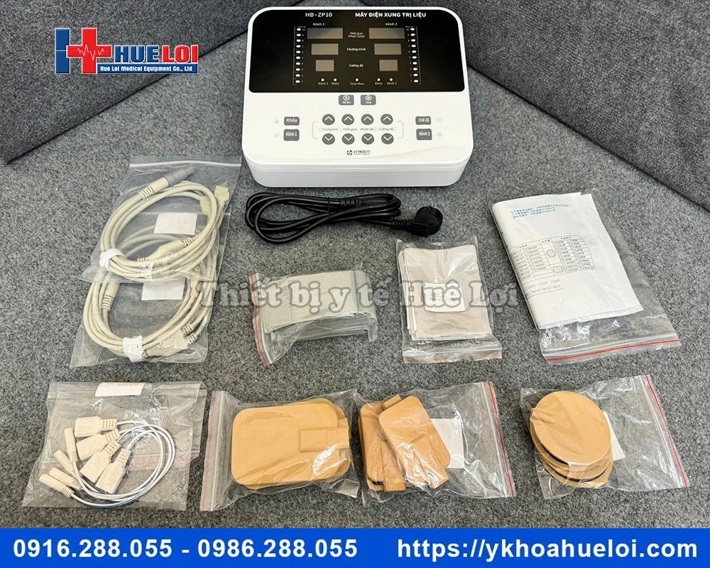 Máy điện xung trung tần giao thoa 2 kênh HB-ZP10