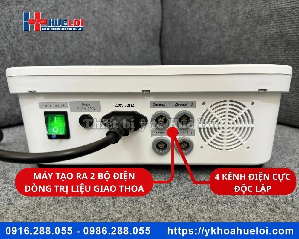 Máy điện xung trung tần giao thoa 4 kênh HB-ZP30