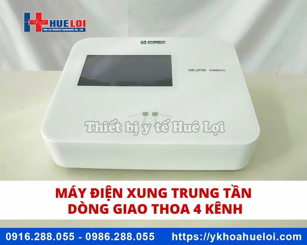 Máy điện xung trung tần giao thoa 4 kênh HB-ZP30