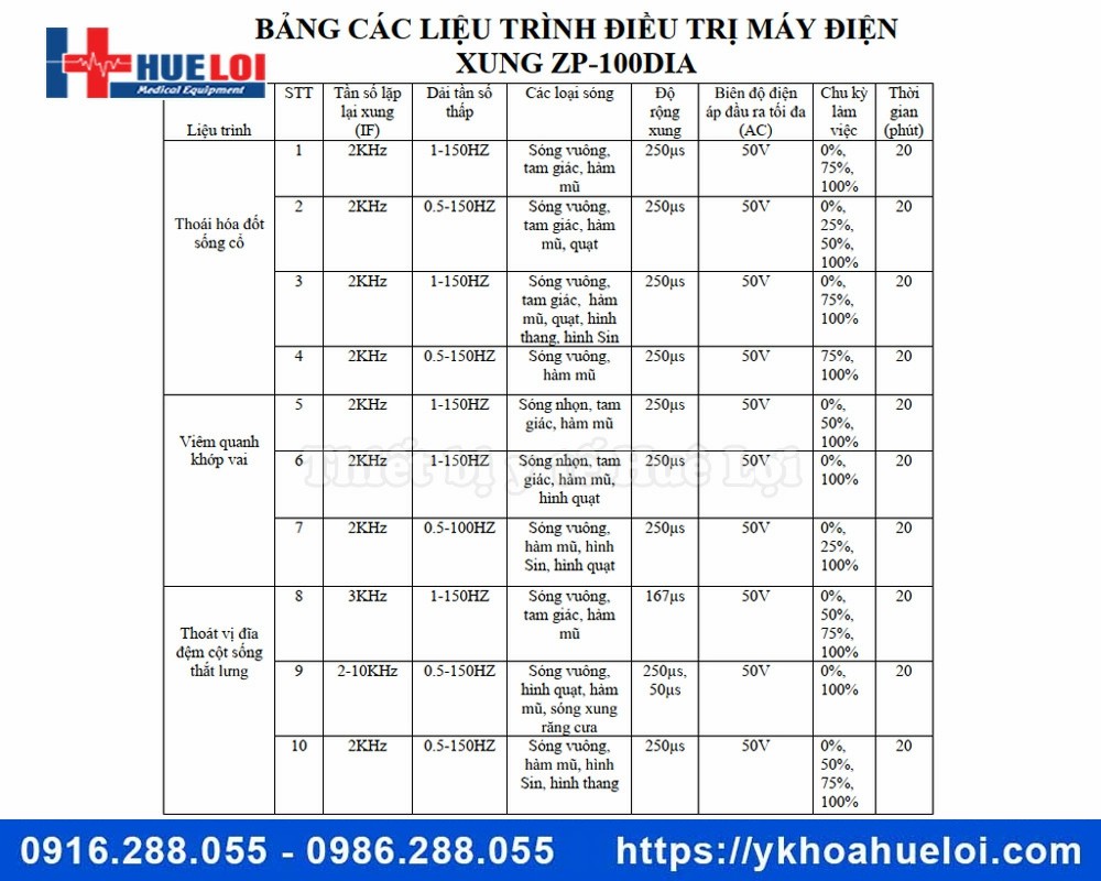 Máy điện xung trung tần ZP-100 DIA