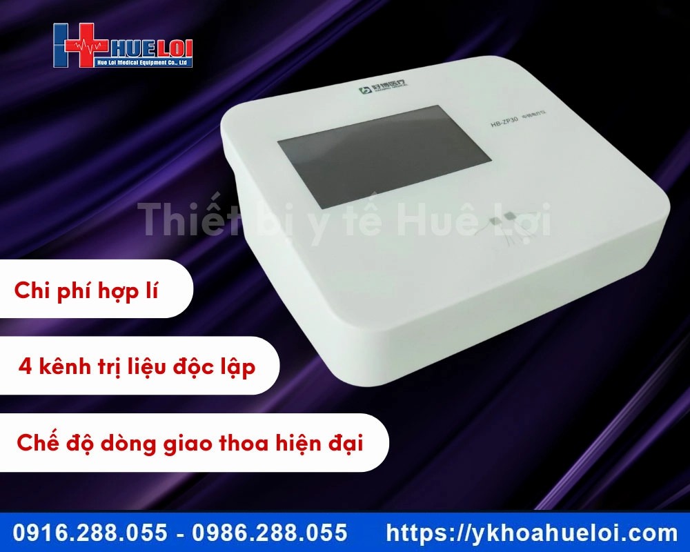 Máy điện xung trung tần 4 kênh trị liệu HB-ZP30