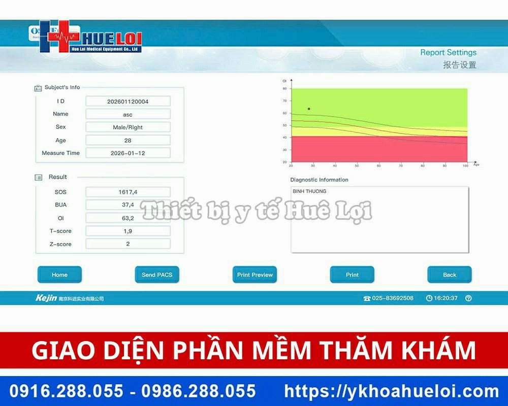 Máy đo loãng xương gót chân OSTEOKJ3000