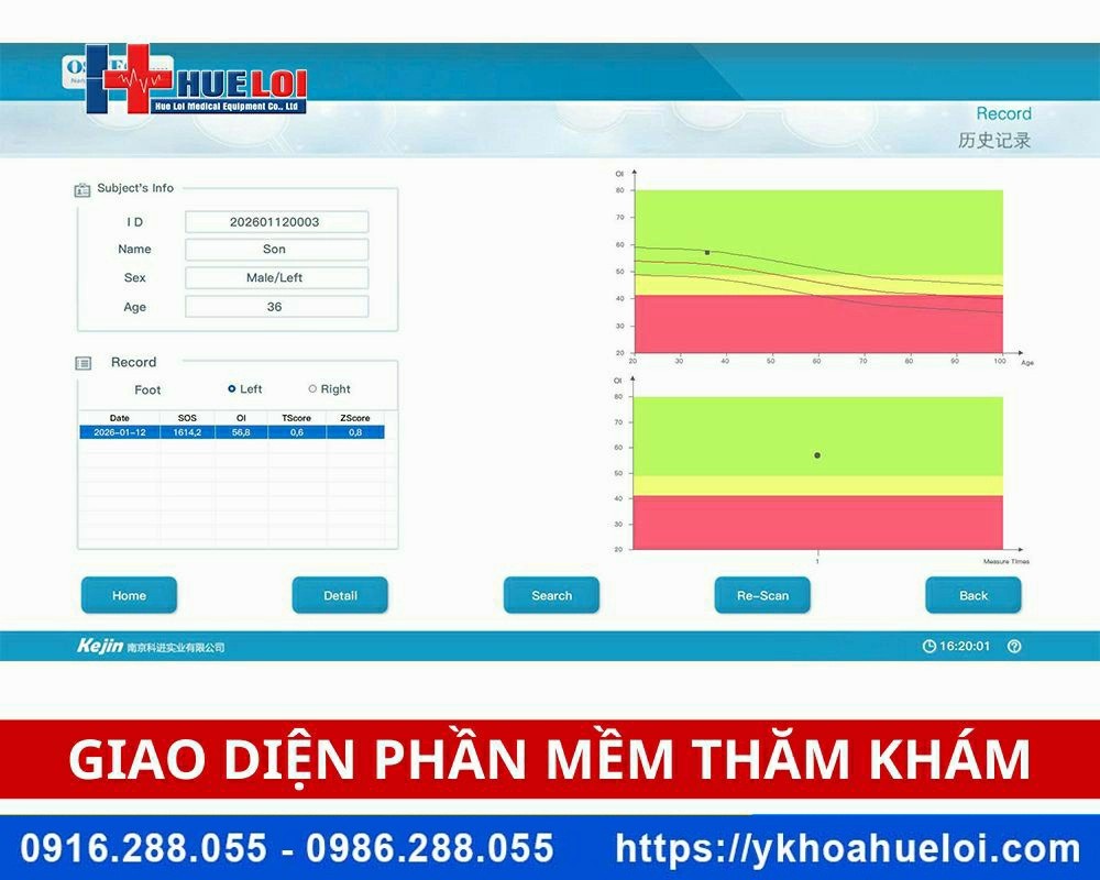 Máy đo loãng xương gót chân OSTEOKJ3000