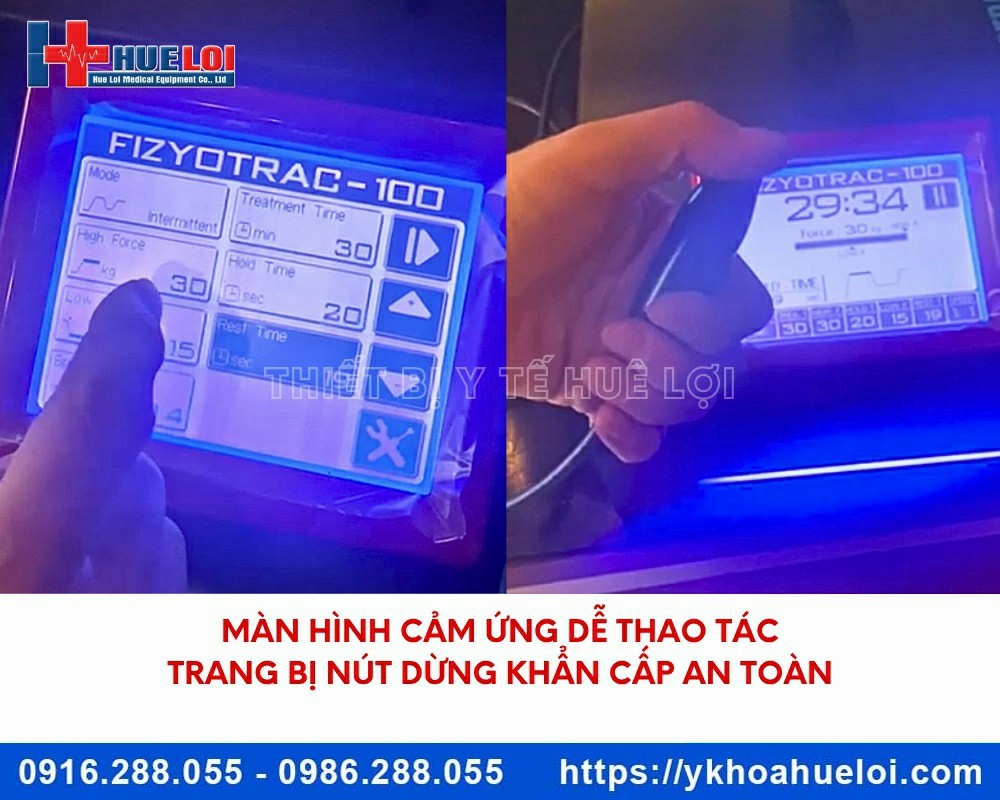 Máy kéo giãn cột sống cao cấp FIZYOTRAC-100