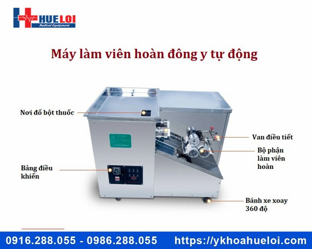 Máy làm viên hoàn tự động công suất lớn