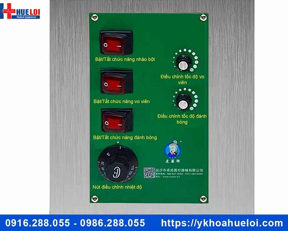 Máy làm viên hoàn tích hợp đánh bóng bao viên