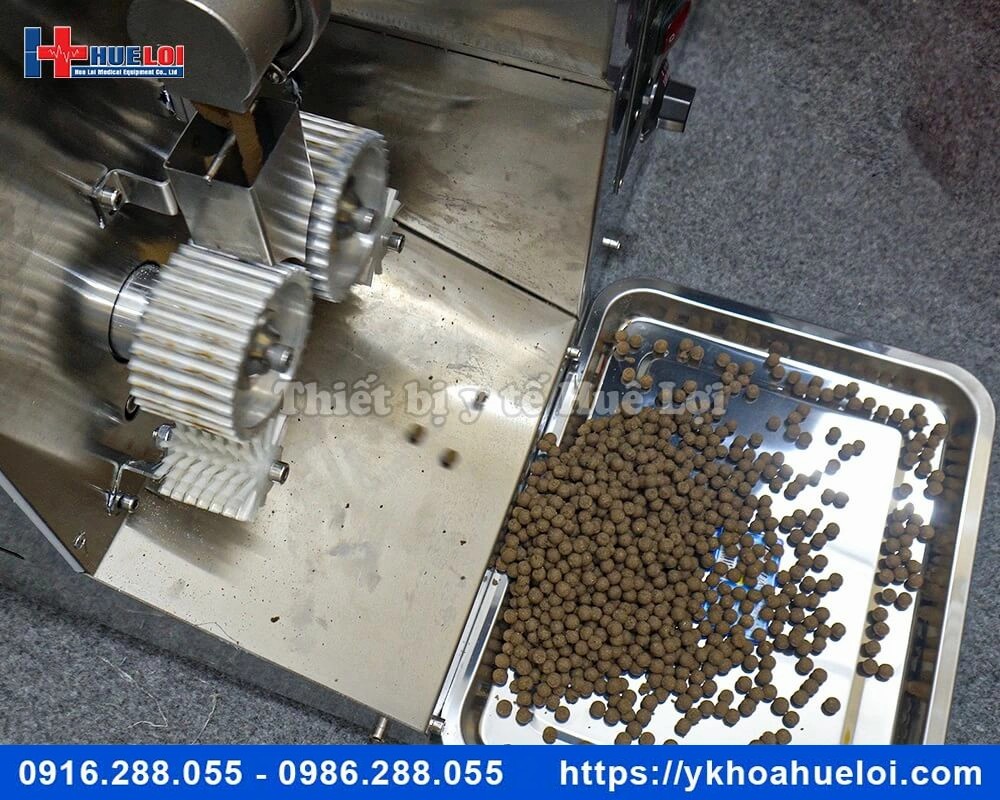 Máy làm viên hoàn tích hợp đánh bóng bao viên