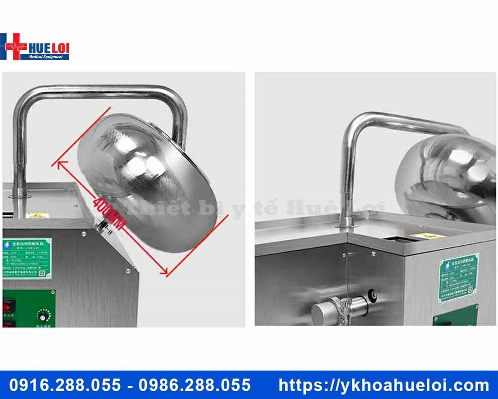 Máy làm viên hoàn tích hợp đánh bóng bao viên