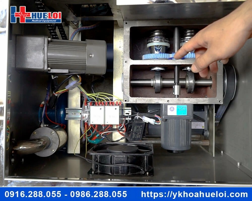 Máy làm viên hoàn tích hợp sấy khô đánh bóng