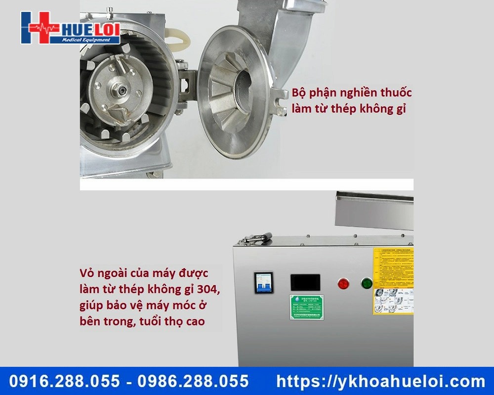 Máy nghiền thuốc Đông y cao cấp