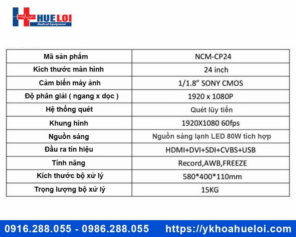 máy nội soi tai mũi họng full HD NCM-24