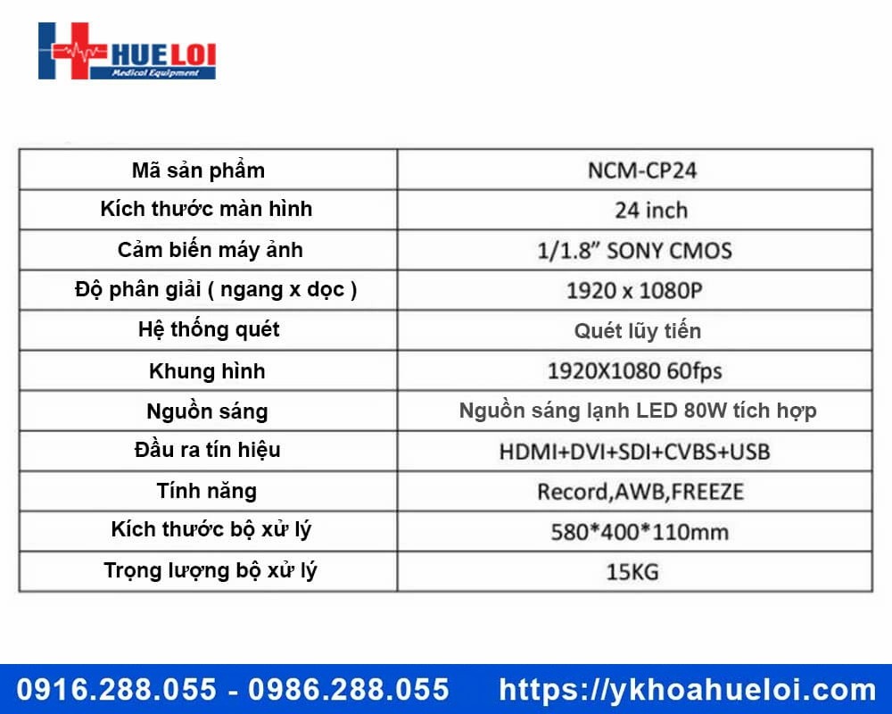 Máy nội soi tai mũi họng full HD NCM-24