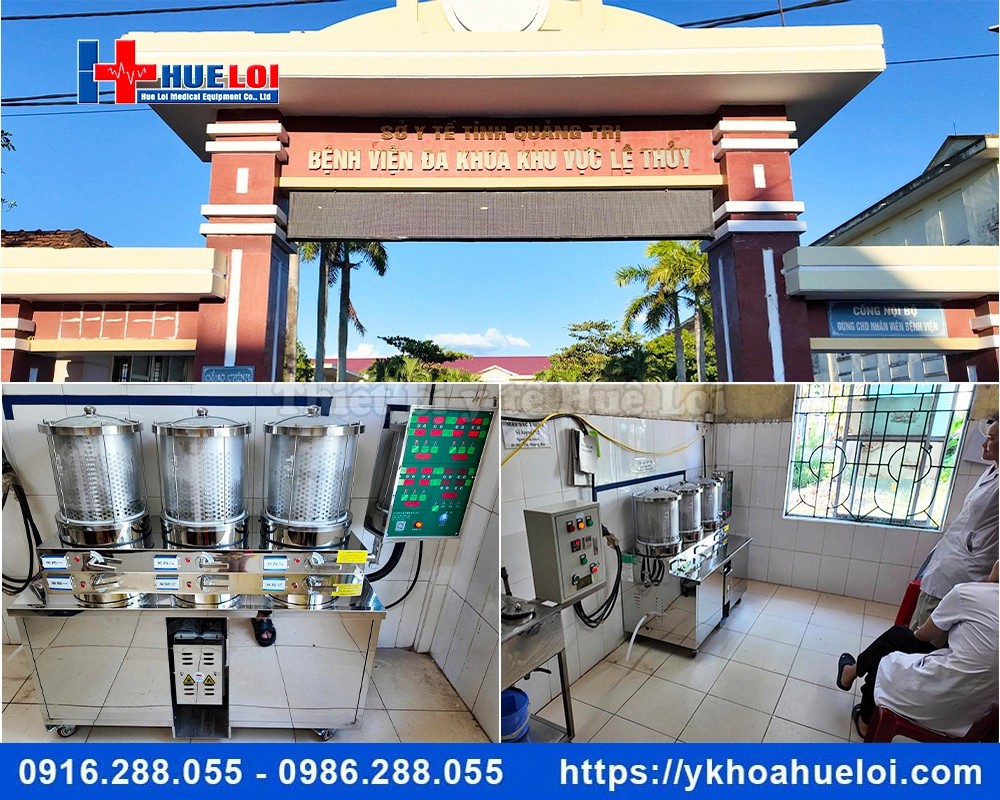 Máy sắc thuốc 3 nồi kèm đóng túi tự động