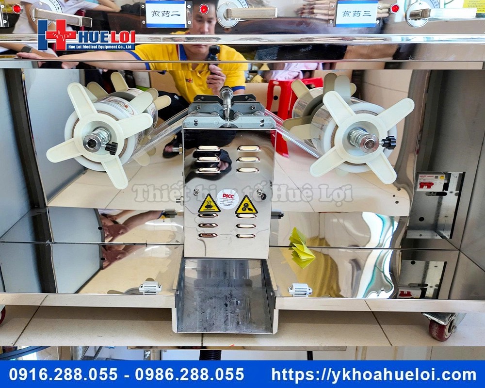 Máy sắc thuốc 3 nồi kèm đóng túi tự động