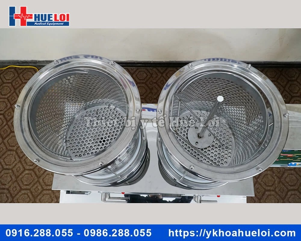 Máy sắc thuốc 2 nồi đun kèm đóng túi tự động