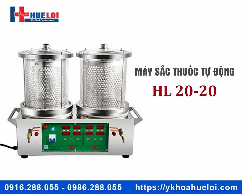 Máy sắc thuốc mini loại 2 nồi đun