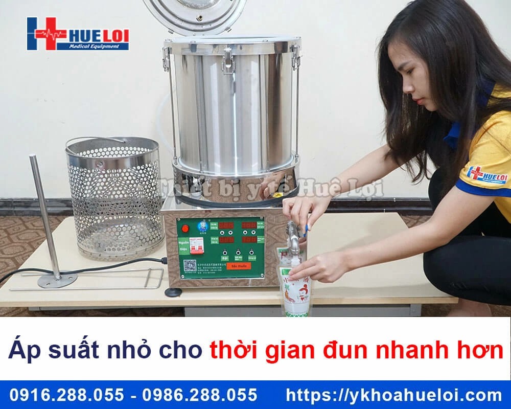 Máy sắc thuốc áp suất nhỏ