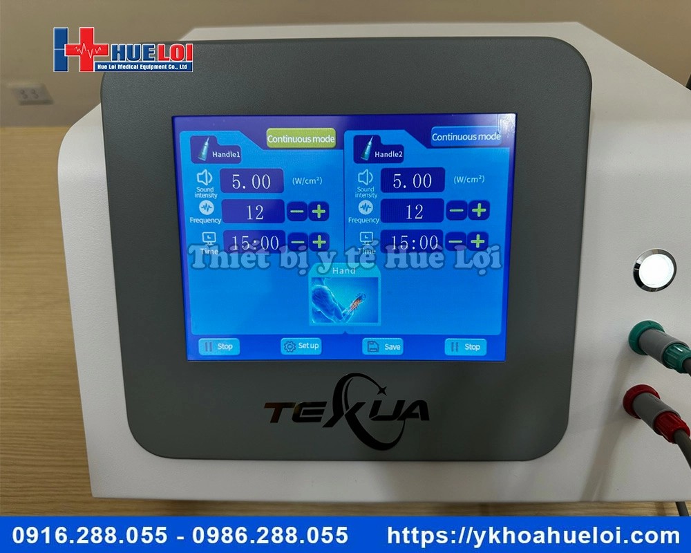 Máy siêu âm trị liệu TEXUA 2 đầu dò