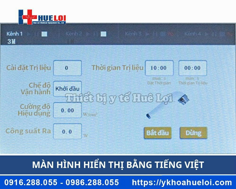 Máy siêu âm trị liệu đa tần 2 đầu dò HB810B