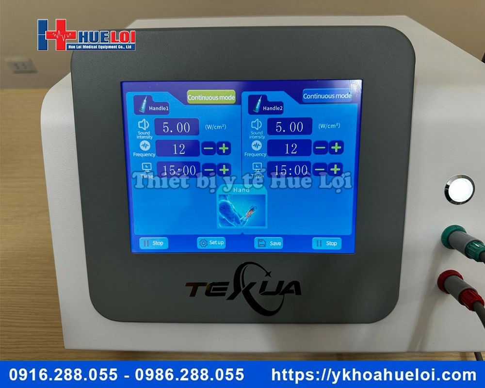 Máy siêu âm trị liệu TEXUA 2 đầu dò