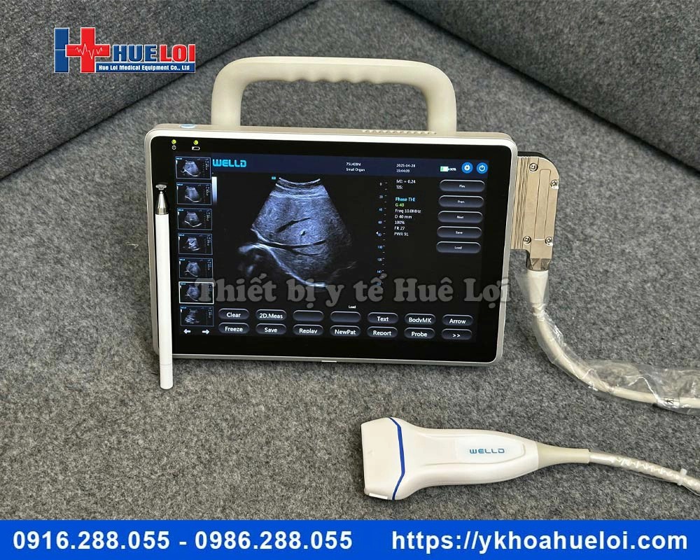 Máy siêu âm xách tay cảm ứng Well.D - P10
