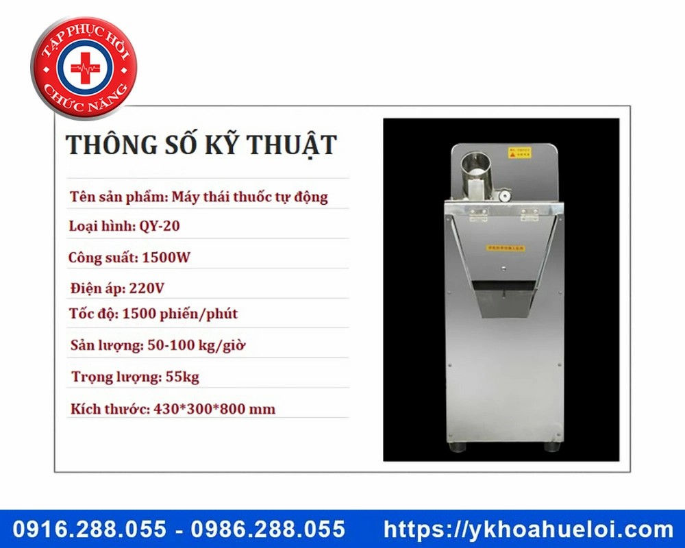 máy thái thuốc đông y tự động