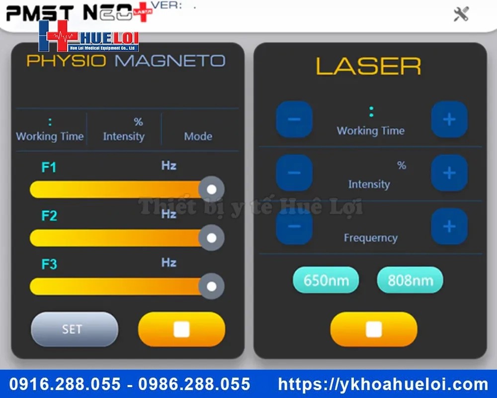 Máy từ trường siêu dẫn kết hợp Laser PMST NEO+