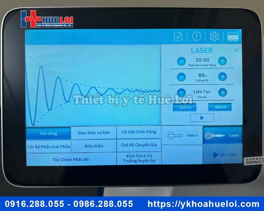 Máy từ trường kết hợp Laser công suất cao PMST PRO