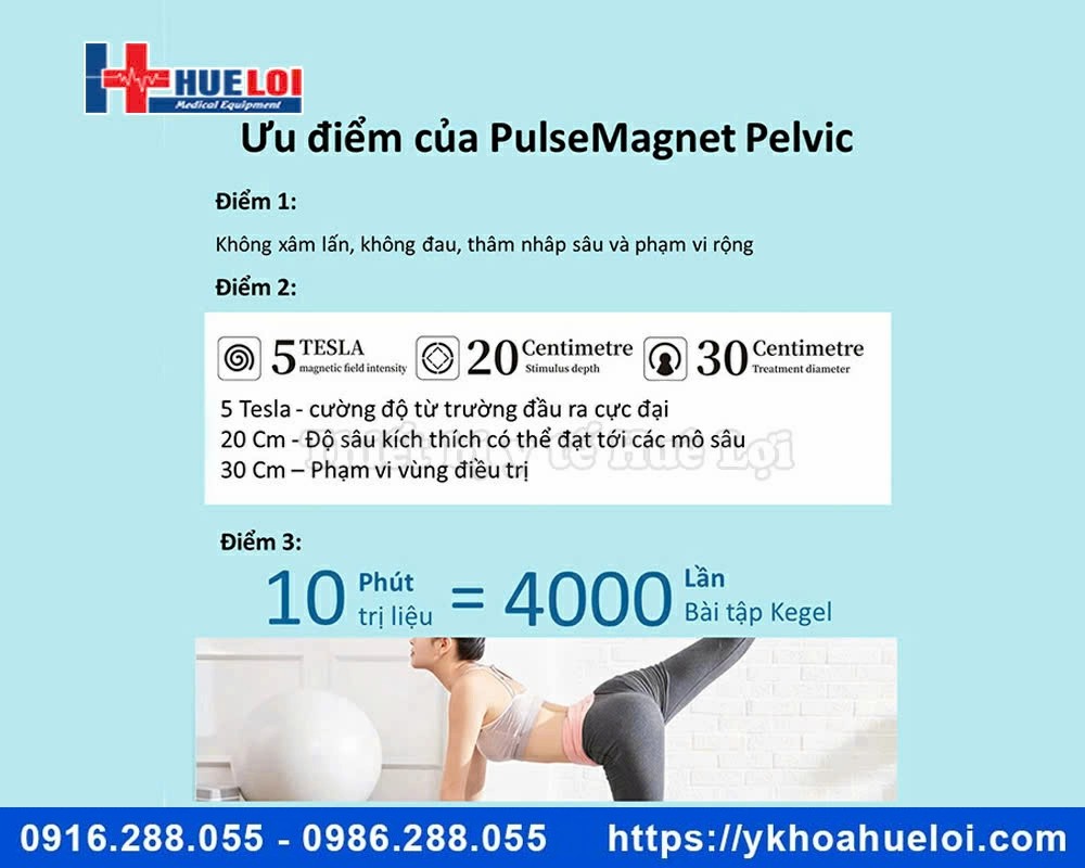 Máy từ trường phục hồi chức năng cơ sàn chậu